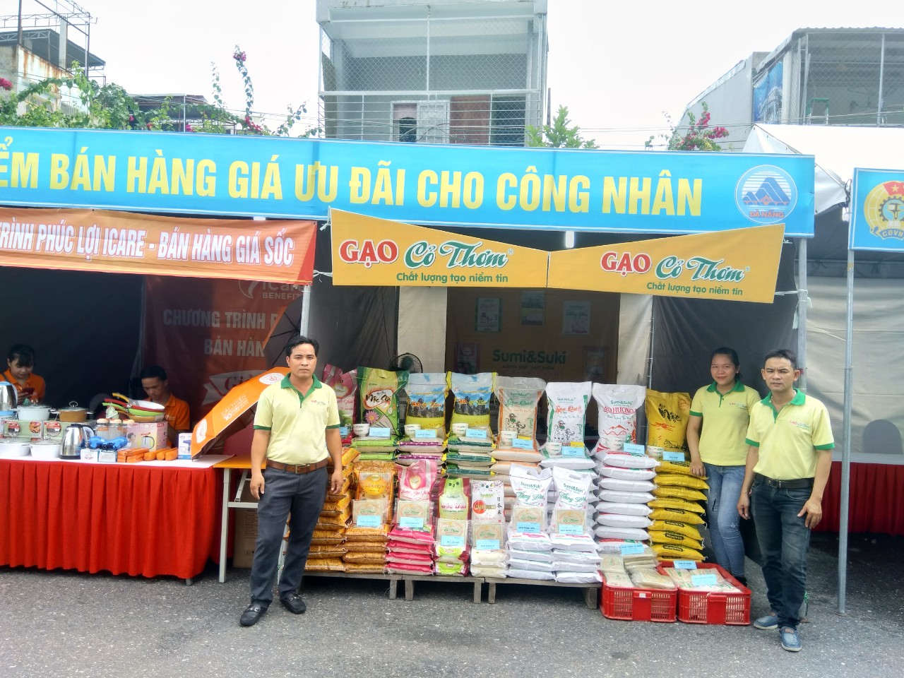 Sumi&Suki - Nông sản Cỏ Thơm bán hàng ưu đãi cho Công nhân KCN AN Đồn