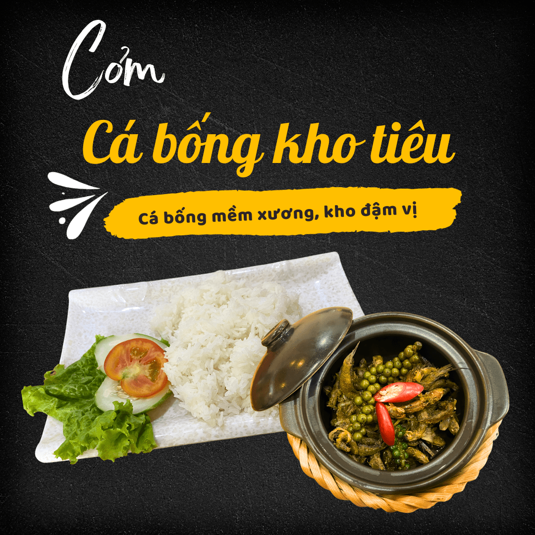 Cá bống kho tiêu 